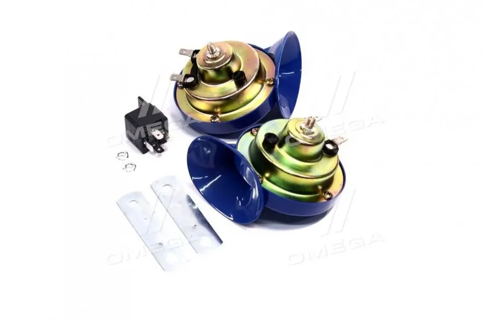 Сигнал улитка 2шт синий 12V <ДК> ДОРОЖНЯ КАРТА SL-3001 (фото 1)