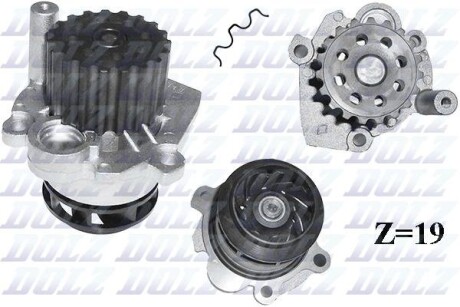 Помпа AUDI/FORD/SEAT/SKODA/VW A2/Galaxy/Ibiza/Fabia/Transporter "1,2-2,8 "95>> DOLZ A249