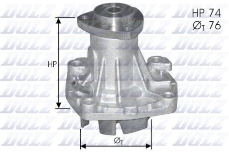 Помпа CHRYSLER/JEEP/ROVER/VAUXHALL Grand Voyager/Cherokee/825/Frontera &quot;2,5-3,1 &quot;90-02 DOLZ A341ST (фото 1)