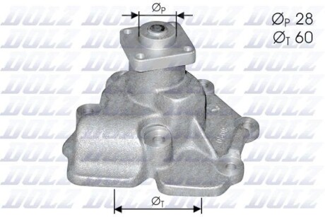 Помпа FORD Transit 100/Transit 120/Transit 80/Transit Tourneo "2,5 "83-01 DOLZ F114