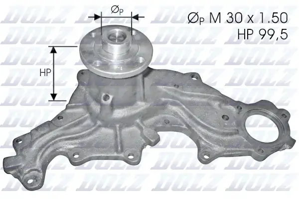A_Помпа Dolz FORD Capri/Granada/Scorpio/Sierra "2,3-2,8 "77-93 DOLZ F120 (фото 1)