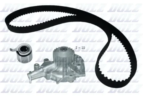 Водяний насос + зубчастий ремінь DOLZ KD187