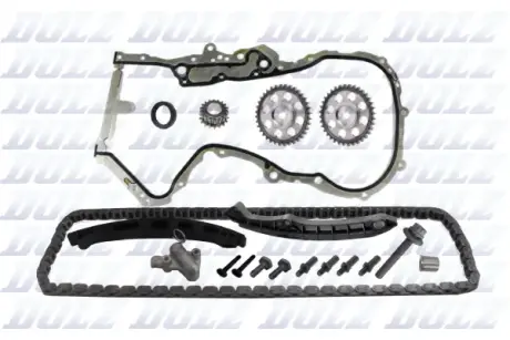 Комплект ланцюга ГРМ VAG 1.4/1,6 FSI з шестернями (вир-во) DOLZ SKCA008F