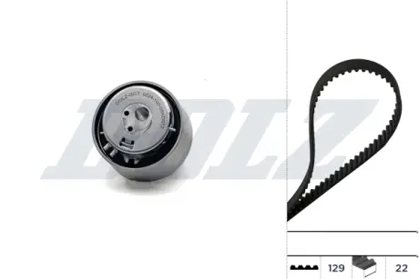 A_Ремкомплект ГРМ FIAT/LANCIA Grande Punto/Ypsilon "1,2-1,4 "99> DOLZ SKD060