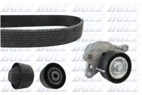 Комплект поліклинових ременів DOLZ SKD206A