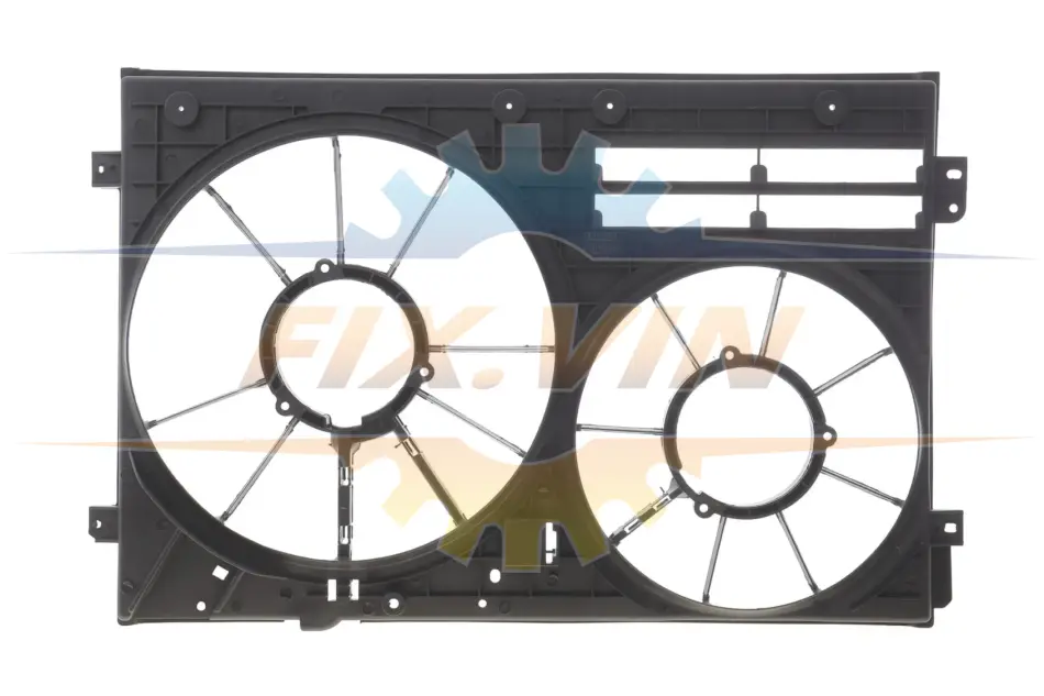 Диффузор вентилятора Skoda Octavia (04-13,14-)/VW Golf (04-),Jetta (06-),Passat (06-13)/Seat Leon (06-10),Toledo (05-09) DPA 11210808502 (фото 1)