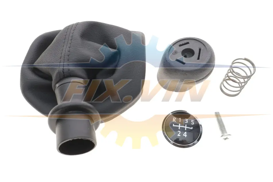 Ручка КПП із пильником чорний 5 ступ без рамки VW T6 (16-19) DPA 77111642602 (фото 1)