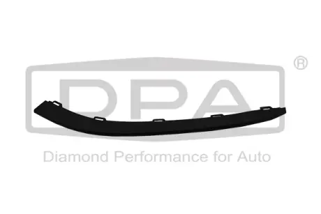 Спойлер переднього бампера лівий VW Golf (12-) DPA 88051273502