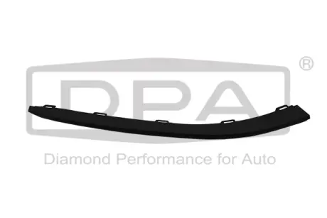Спойлер переднего бампера правый VW Golf (12-) DPA 88051273602