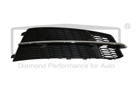 Решетка противотуманной фары правой Audi A6 (11-) с хром. полоской DPA 88071855002