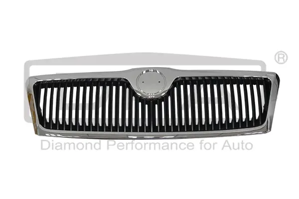 Решетка радиатора без эмблемы с хром. накладкой Skoda Octavia (04-08) DPA 88530054402 (фото 1)