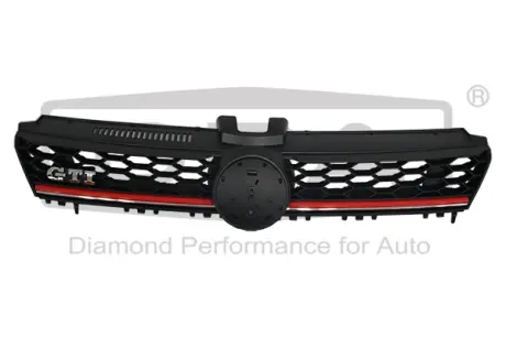 Решетка радиатора без эмблемы GTI с красной полосой VW Golf VII (5G1, BQ1, BE1, BE2) (12-) DPA 88531537802