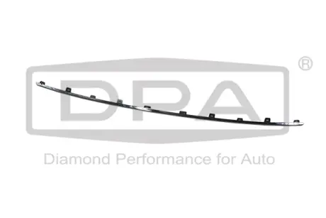 Молдинг переднего бампера нижний центральный (хром) Skoda Octavia (18-21) DPA 88531797502