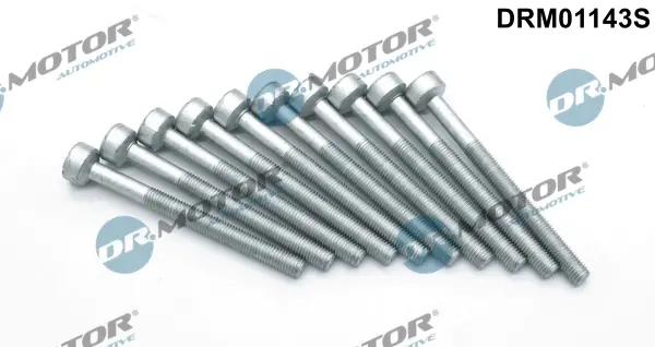 Комплект болтів з головкою системи TORX з чорного металу DR.MOTOR DRM01143S (фото 1)