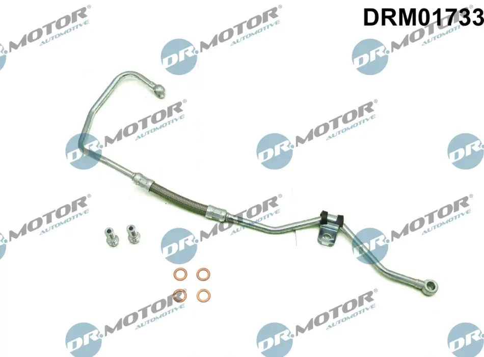 Трубка турбокомпрессора ДВЗ (чорний метал) DR.MOTOR DRM01733 (фото 1)