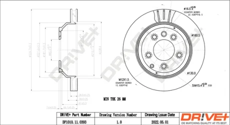 Drive+ - Гальмівний диск DR!VE+ DP1010.11.0393