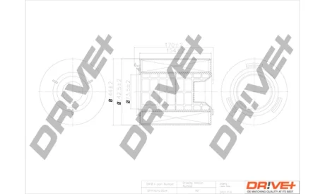 Drive+ - Фільтр повітря (аналог WA9645) DR!VE+ DP1110.10.0034