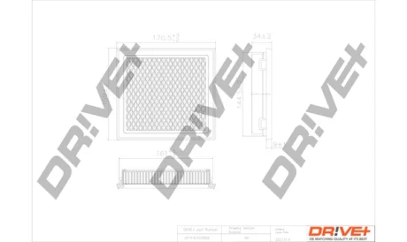 Drive+ - Фільтр повітря (аналог WA6305) DR!VE+ DP1110.10.0050