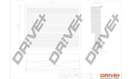 Drive+ Фільтр повітря (аналог WA6663) DR!VE+ DP1110.10.0067