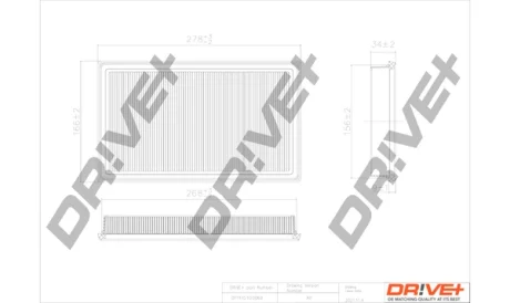 Drive+ - Фільтр повітря (аналог WA9464) DR!VE+ DP1110.10.0069