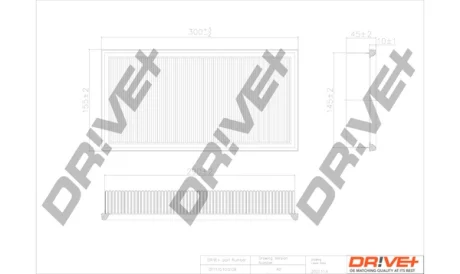 Drive+ - Фільтр повітря (аналог WA6762) DR!VE+ DP1110.10.0109
