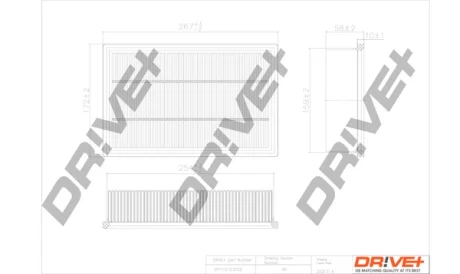 Drive+ - Фільтр повітря (аналог WA9407) DR!VE+ DP1110.10.0122