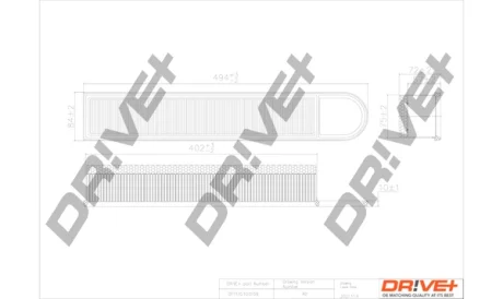 Drive+ Фільтр повітря (аналог WA9596) DR!VE+ DP1110.10.0159