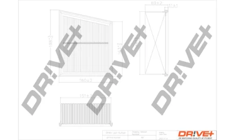 Drive+ - Фільтр повітря (аналог WA9606) DR!VE+ DP1110.10.0161