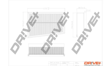 Drive+ - Фільтр повітря (аналог WA9563) DR!VE+ DP1110.10.0163