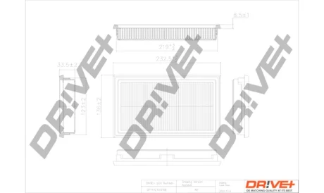 Drive+ - Фільтр повітря (аналог WA9604) DR!VE+ DP1110.10.0168