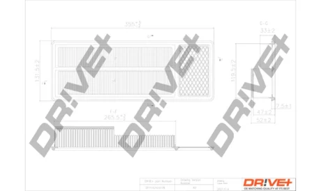 Drive+ - Фільтр повітря (аналог WA9666) DR!VE+ DP1110.10.0178
