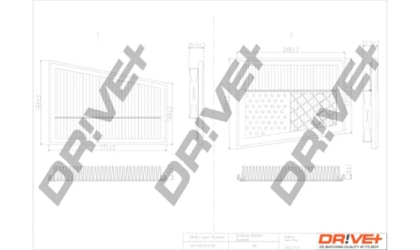 Drive+ Фільтр повітря (аналог WA9504) DR!VE+ DP1110.10.0187