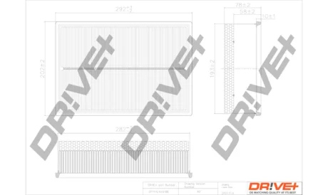 Drive+ - Фільтр повітря (аналог WA9670) DR!VE+ DP1110.10.0188