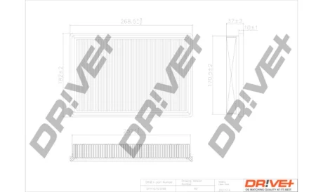 Drive+ - Фільтр повітря (аналог WA9507) DR!VE+ DP1110.10.0189