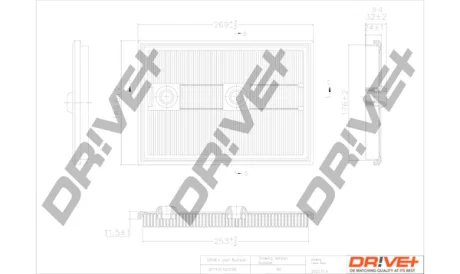 Drive+ - Фільтр повітря (аналог WA9766) DR!VE+ DP1110.10.0190
