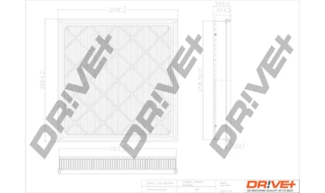 Drive+ - Фільтр повітря (аналог WA9653) DR!VE+ DP1110.10.0191