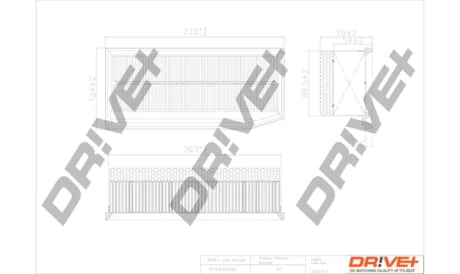 Drive+ - Фільтр повітря (аналог WA9770) DR!VE+ DP1110.10.0193