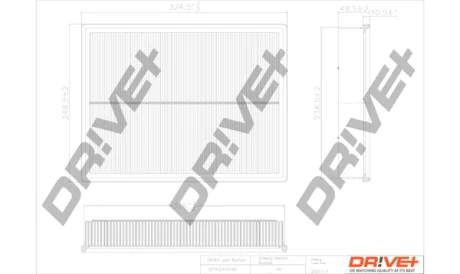 Drive+ Фільтр повітря (аналог WA6783) DR!VE+ DP1110.10.0195