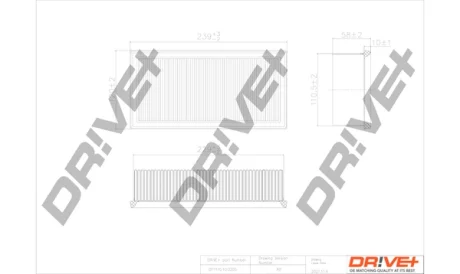 Drive+ - Фільтр повітря (аналог WA9760) DR!VE+ DP1110.10.0205