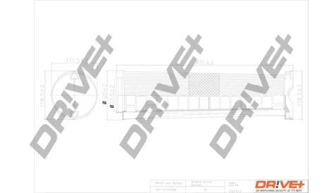 Drive+ Фільтр повітря (аналог WA9622) DR!VE+ DP1110.10.0246