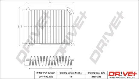 Drive+ Фільтр повітря (аналог WA9783) DR!VE+ DP1110.10.0510