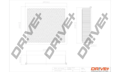 Drive+ Фільтр повітря (аналог WA9891) DR!VE+ DP1110.10.0571