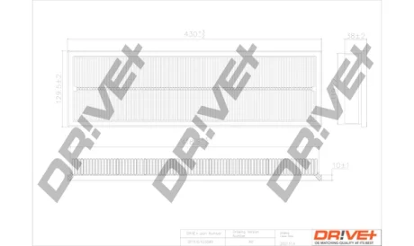 Drive+ - Фільтр повітря (аналог WA9619) DR!VE+ DP1110.10.0580