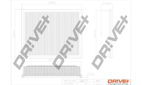 Drive+ Фільтр повітря (аналог WA9617) DR!VE+ DP1110.10.0694