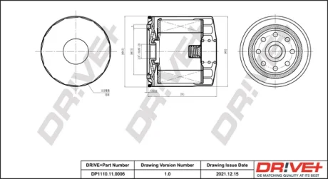 Drive+ - Фільтр оливи (аналог WL7067) DR!VE+ DP1110.11.0006