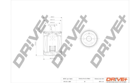 Drive+ - Фільтр оливи (аналог WL7177) DR!VE+ DP1110.11.0027