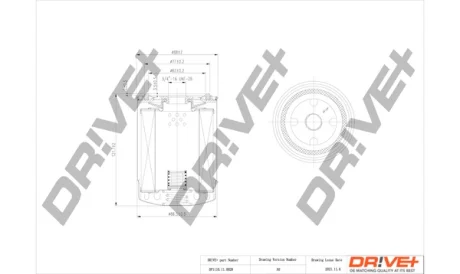 Drive+ - Фільтр оливи (аналог WL7217) DR!VE+ DP1110.11.0028
