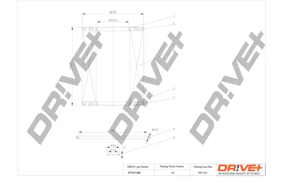 Drive+ - Фільтр оливи (аналог WL7220) DR!VE+ DP1110.11.0034 (фото 1)