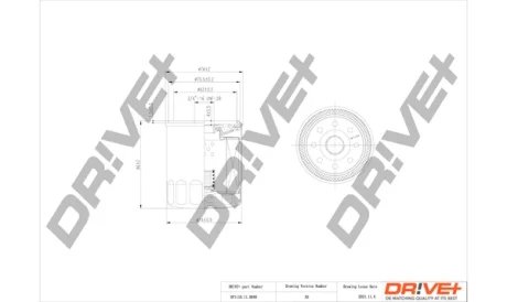 Drive+ - Фільтр оливи (аналог WL7172) DR!VE+ DP1110.11.0040