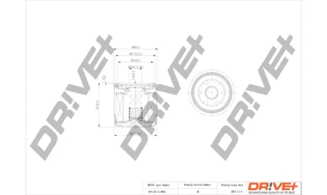 Drive+ - Фільтр оливи (аналог WL7200) DR!VE+ DP1110.11.0041